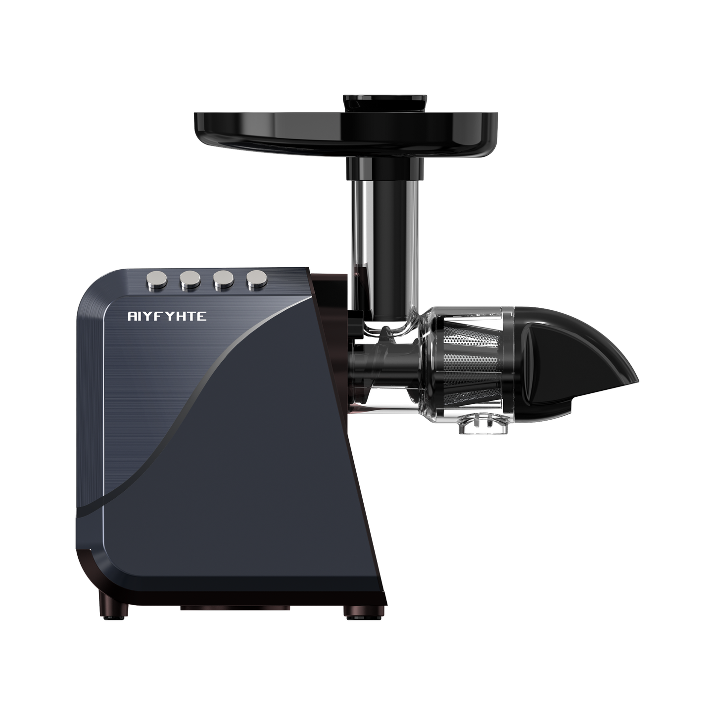 AIYFYHTE 2-in-1 Slow Juicer Machines Coffee Grinder - Meteorite Gray