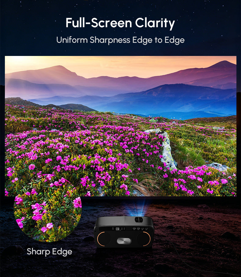 CAIWEI 1000D 4K Google TV Projector | 4200 ANSI, Dual Mic, Dolby, Daylight