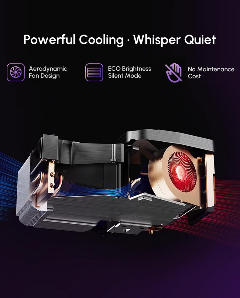 CAIWEI 1000D 4K Google TV Projector | 4200 ANSI, Dual Mic, Dolby, Daylight