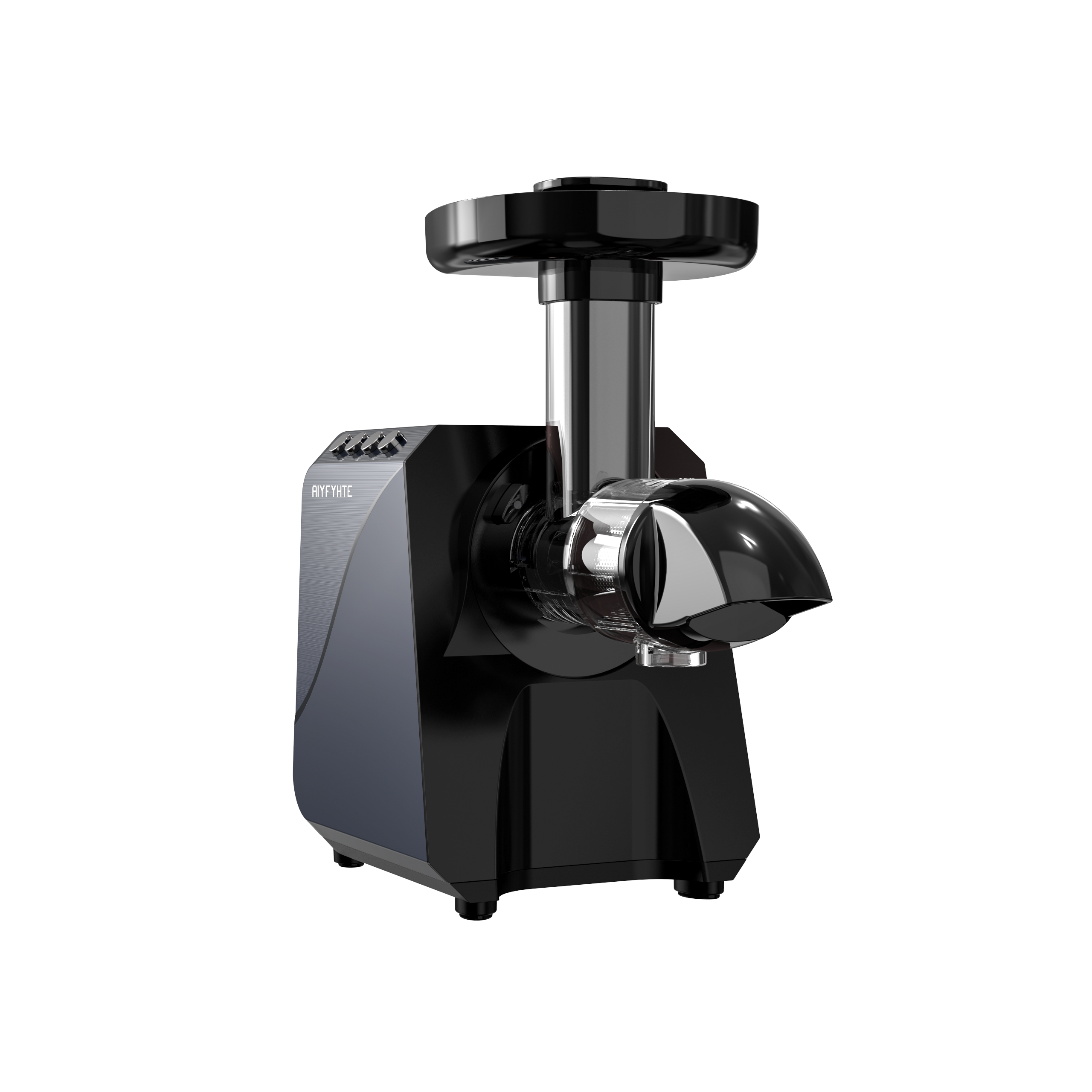 AIYFYHTE 2-in-1 Slow Juicer Machines Coffee Grinder - Meteorite Gray