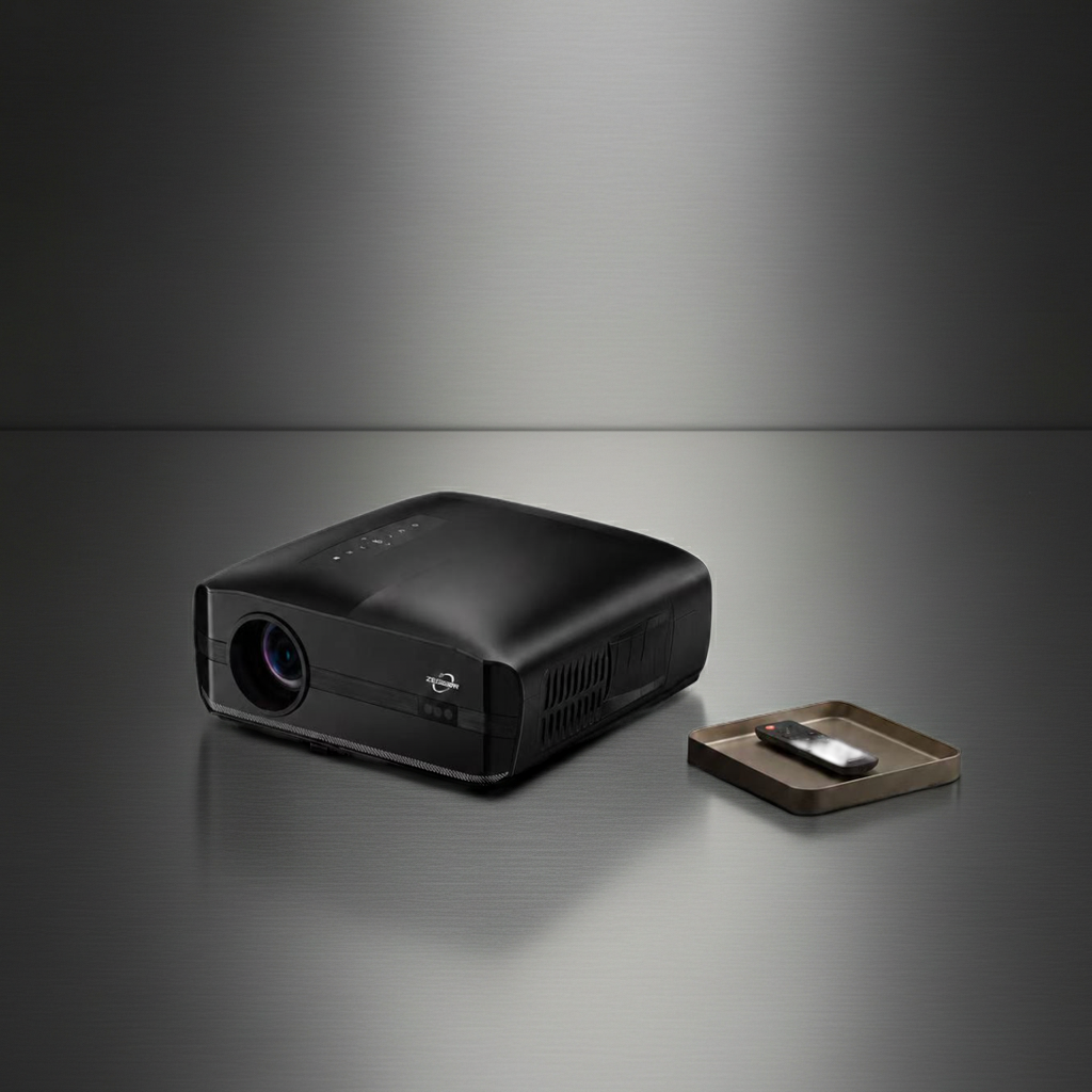 CAIWEI 1000D 4K Google TV Projector | 4200 ANSI, Dual Mic, Dolby, Daylight