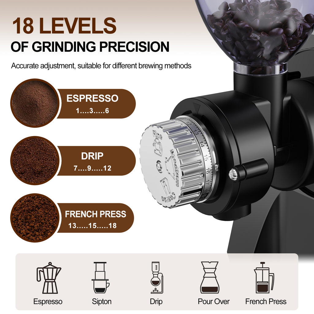 AIYFYHTE 2-in-1 Slow Juicer Machines Coffee Grinder - Meteorite Gray